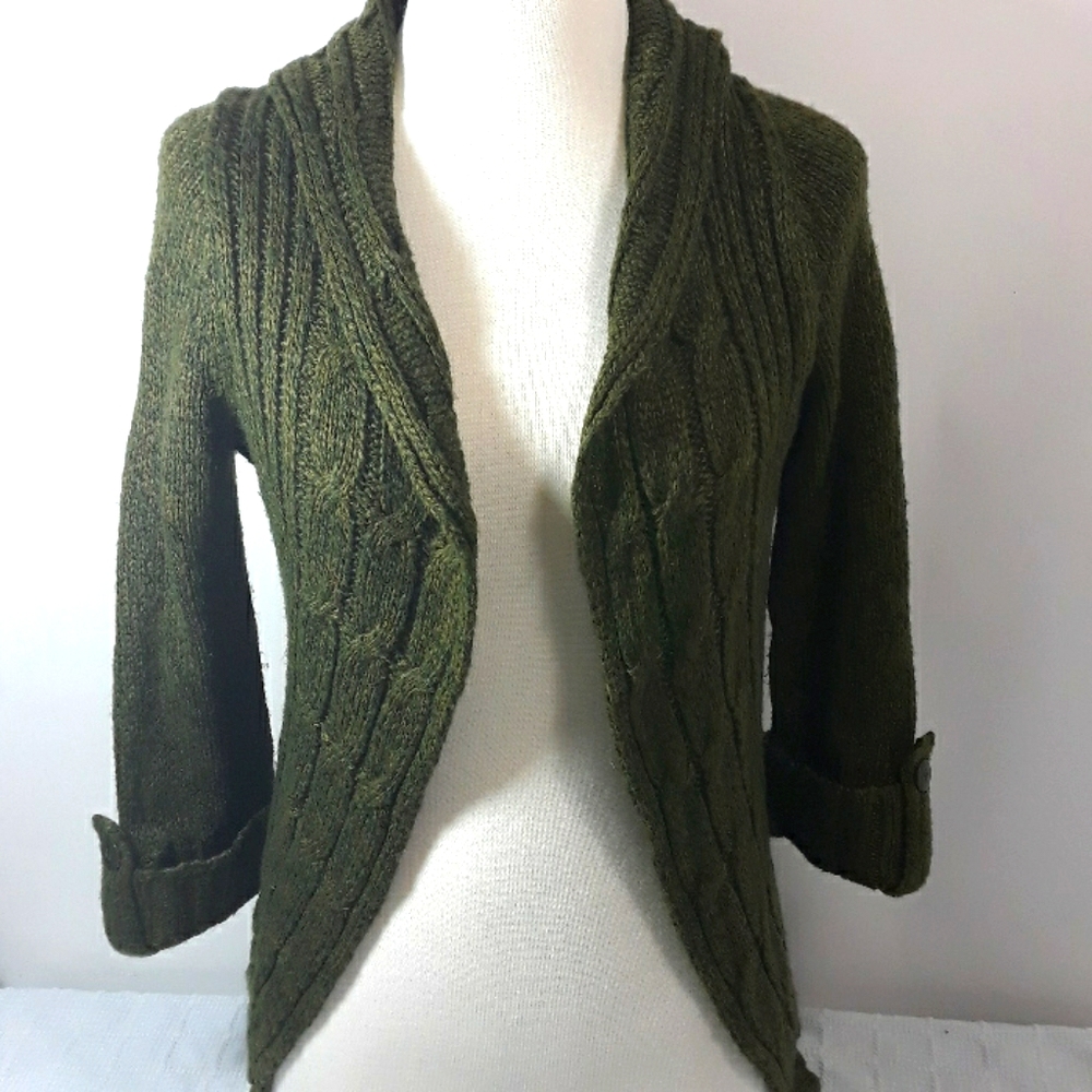 ♥️♥️♥️ 4 for $20 sale  Green no button  Cardiganl